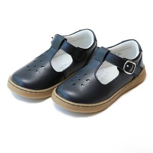 L’Amour Chelsea T-Strap Mary Jane Size 9 Navy Blue Girls Shoes